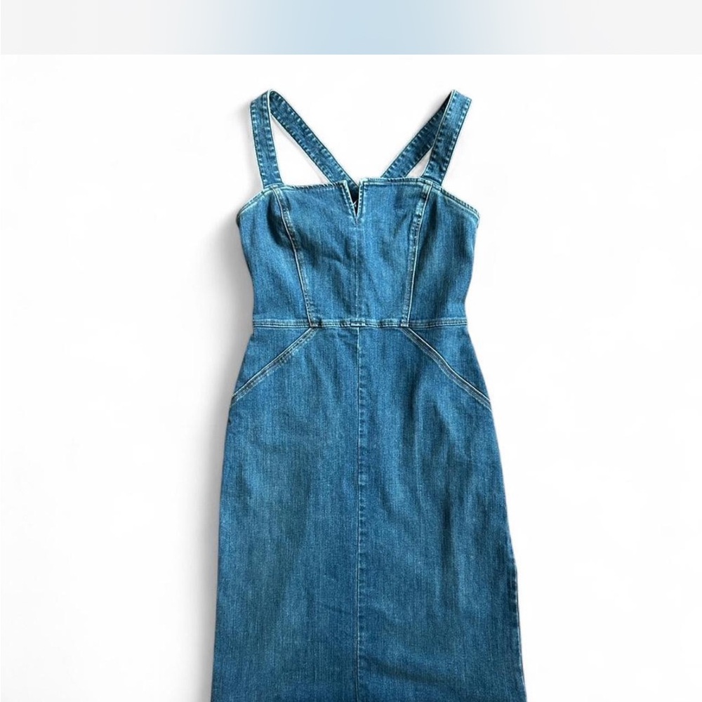 Reformation Romi Denim Dress size 4 Midi Sleeveless